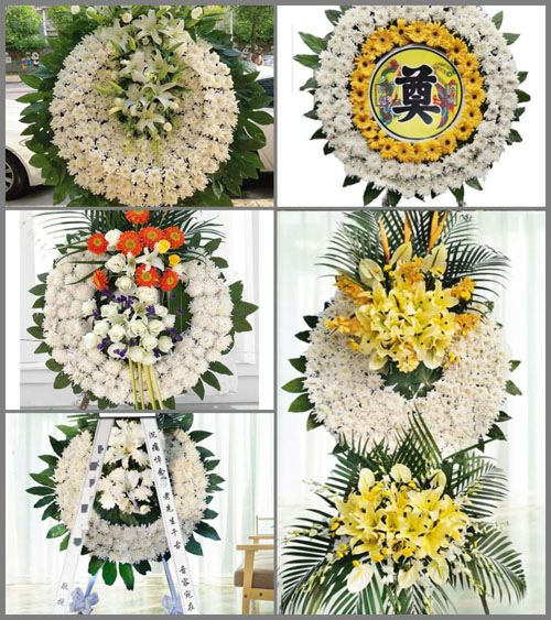 湖北黄冈市浠水县团陂镇土门坳村花圈速递